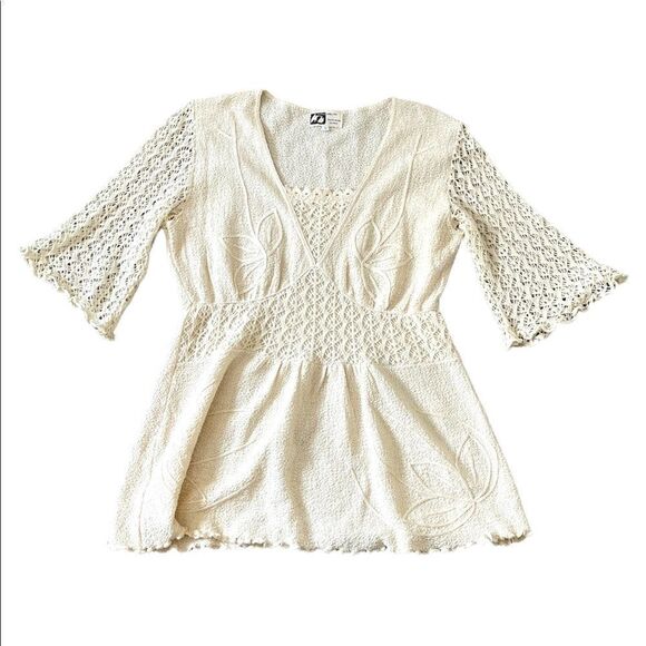 Senora Cabrello Tops - Senora Caballero Hand Made in Peru Cotton Top Size Large